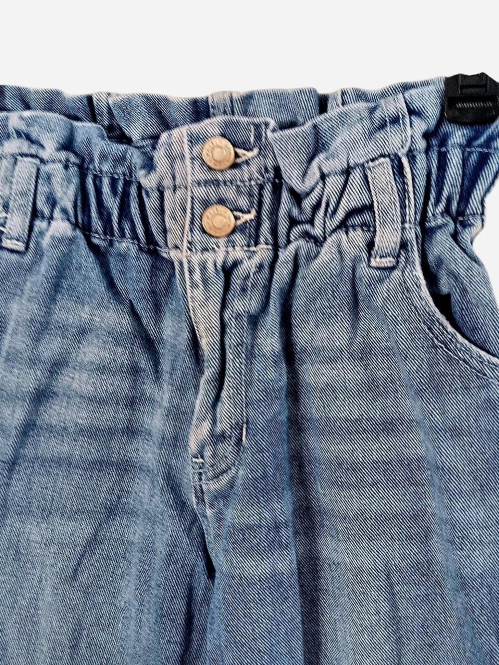 PacSun High-Rise Light Blue Paperbag Waist Jeans